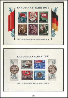 ** - Sammlung DDR, - Francobolli e cartoline