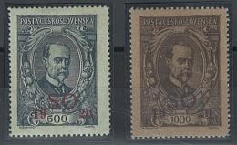 * - Tschechosl. Abst. Geb. Ostschlesien Nr. 26/27 (Masaryk), - Stamps and postcards