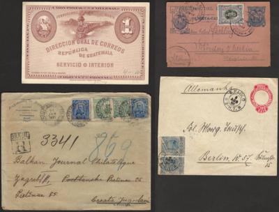 Poststück/Briefstück - Partie Poststücke meist Südamerika mit viel Ganzsachen, - Briefmarken und Ansichtskarten