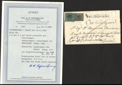 Poststück - Kirchenstaat - 1862 - Nr. 2 d - Stamps and postcards