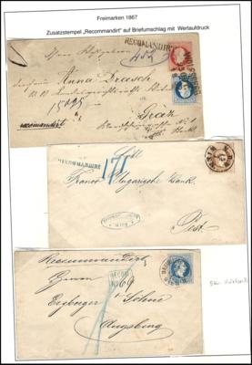 Poststück - Österr. - Partie Ganzsachen im Muster der Ausg. 1867, - Francobolli e cartoline