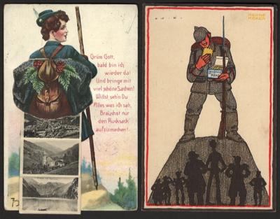 Poststück - Österr. u. D.Reich - Partie Ansichtskarten ca. ab 1900, - Briefmarken und Ansichtskarten