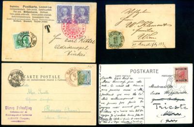 Poststück - Reichh. Partie Poststücke österr. Post in der Levante, - Briefmarken und Ansichtskarten