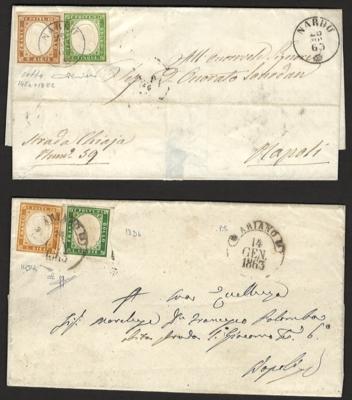 Poststück - Sardinien 1863 - 6 Briefe - Stamps and postcards