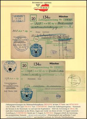 Poststück - Vorarlberg 1945 - 23 belege, - Známky a pohlednice