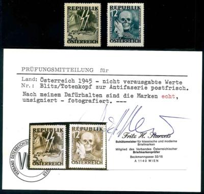 ** - Blitz/Totenkopf - Briefmarken und Ansichtskarten