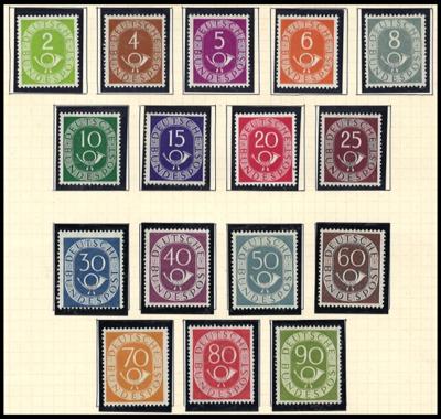 **/*/gestempelt - BRD  - Sammlung  1949/1989 sowohl postfr./ungebr. als auch gestempelt, - Stamps and postcards