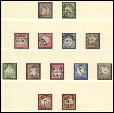 .gestempelt/*/** - D.Reich - Sammlung 1871/1923 inkl. Dienstmarken mit einigen mittl. W., - Známky a pohlednice