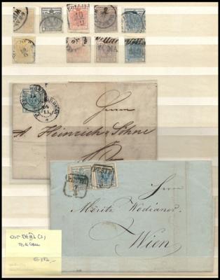 .gestempelt/Poststück - Österr. - Sammlung  1850/1918, - Známky a pohlednice