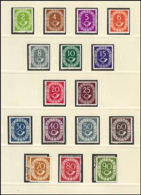 **/gestempelt - Sammlung BRD 1949/2000 - ** und gestempelt gesammelt, - Briefmarken und Ansichtskarten