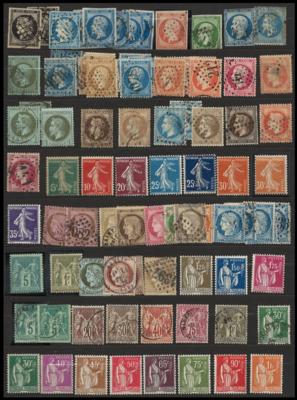 **/*/gestempelt - Sammlung Frankreich, - Stamps and postcards