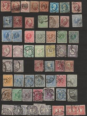 **/*/gestempelt - Sammlung Niederlande u. Belgien, - Briefmarken und Ansichtskarten