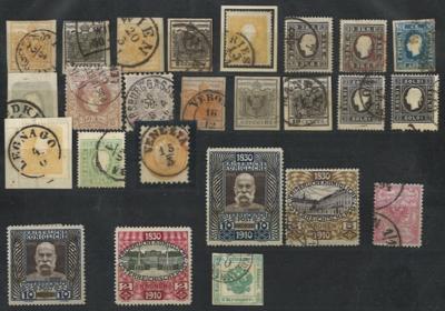 .gestempelt/*/(*) - Sammlung Österr. Monarchie ab 1850 mit Lombardei, - Stamps and postcards