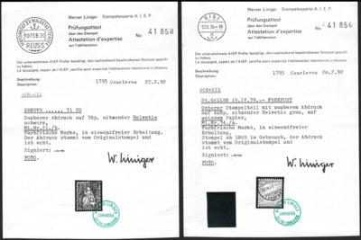.gestempelt/*/** - Sammlung Schweiz ca.1850/1963, - Briefmarken und Ansichtskarten