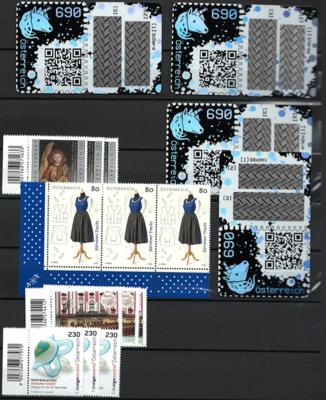 ** - Österr. - Partie EURO - NEUHEITEN (FRANKATURWARE) aus ca. 2017/2022 mit Dubl. gestempelt, - Stamps and postcards