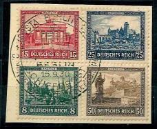 Briefstück - D.Reich Nr. 446/49 zusammenhängend - Známky a pohlednice