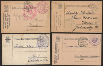 Poststück - Interess. Partie Österr. Feldpost höherer Chargen u.a. Feldpostkarte von FELDMARSCHALLLEUTNANT Kalser, - Francobolli e cartoline