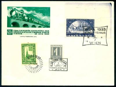 Poststück - Ö. WIPA glatt re. oberes - Briefmarken und Ansichtskarten