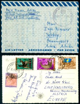 Poststück - Österr. 1. UNO - Einsatz im CONGO, - Stamps and postcards