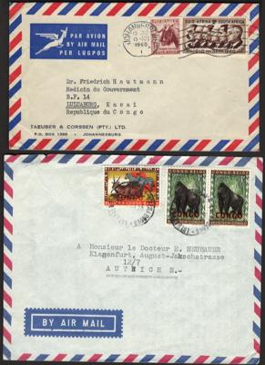 Poststück - Österr. 1. UNO Einsatz im Congo um 1962 Einsatz- und Heimatpost, - Stamps and postcards