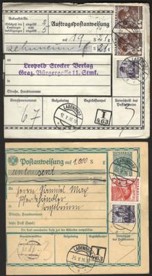 Poststück - Österr. I. Rep. - Partie Postanweisungen der 1930er aus LADENDORF und NEUBAU, - Briefmarken und Ansichtskarten