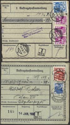 Poststück - Österr. I. Rep. - Reichh. Partie Postanweisungen meist NIEDERÖSTERREICH mit div. Formularen, - Francobolli e cartoline