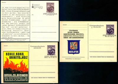 Poststück - Österr. II. Rep. (Trachten II) - 5 versch. INSERATENPOSTKARTEN (Nr. 6, - Briefmarken und Ansichtskarten
