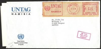 Poststück - Österr. UNO - Einsatz UNTAG 1989/90 Wahlen in Namibia SWA, - Známky a pohlednice
