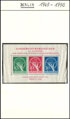 **/*/gestempelt - Berlin - Sammlung  1945/1990, - Stamps and postcards