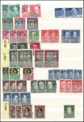 .gestempelt/**/* - Partie Dubl. BRD ab 1949, - Stamps and postcards