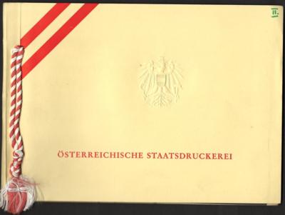 **/*/gestempelt - Partie Peru tls. in Mappen der österr. Staatsdruckerei, - Stamps and postcards