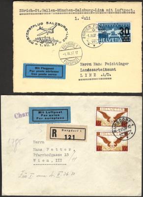 .gestempelt/*/**/Poststück - Partie Schweiz mit etwas Poststücken, - Stamps and postcards