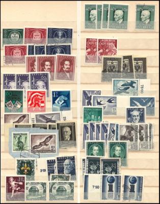 .gestempelt/*/** - Reichh. Partie bzw. Sammlung Österr. Monarchie bis II. Rep., - Stamps and postcards