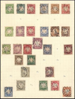 .gestempelt - Sammlung D.Reich u. Nachkriegsdeutschland (West), - Stamps and postcards