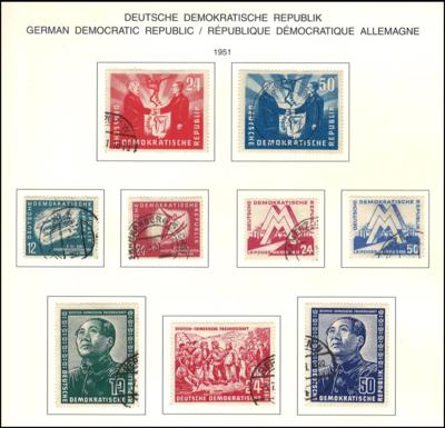 .gestempelt - Sammlung DDR 1949/1990, - Známky a pohlednice