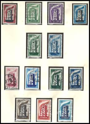 .gestempelt - Sammlung Europa - Geeinschaftsausg. CEPT 1956/1994, - Stamps and postcards