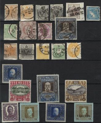 .gestempelt/* - Sammlung Österr. ab 1850 mit Lombardei, - Stamps and postcards