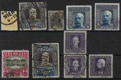 .gestempelt - Sammlung Österr. Monarchie mit Bosnien, - Stamps and postcards