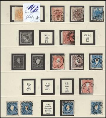 **/*/gestempelt - Sammlung Österr. Monarchie u. I. Rep., - Stamps and postcards