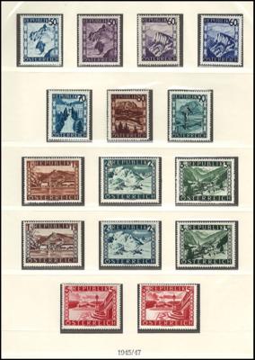 ** - Sammlung Österr. 194571975 u.a. mit - Stamps and postcards