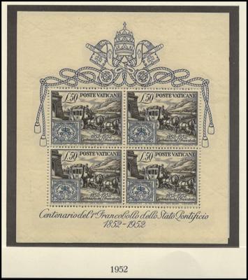 ** - Sammlung Vatikan ca. 1933/2001, - Stamps and postcards