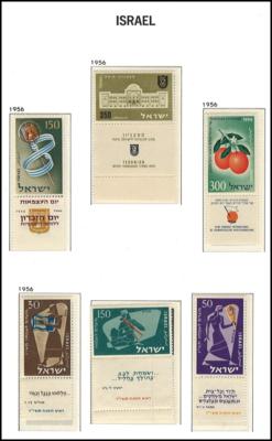 ** - Teilsammlung Israel ca. 1956/1998, - Známky a pohlednice