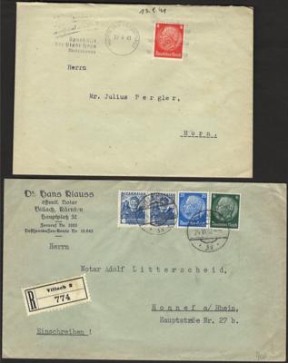 Poststück/Briefstück - Partie Poststücke D.Reich etc., - Stamps and postcards