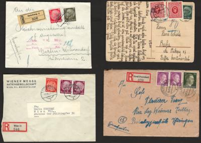 Poststück/Briefstück - Partie Poststücke D.Reich mit viel "Ostmark", - Známky a pohlednice