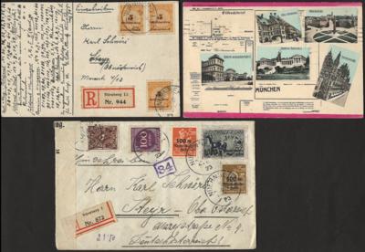 Poststück/Briefstück - Partie Poststücke meist D.Reich, - Francobolli e cartoline