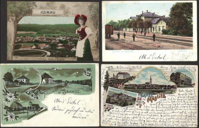 Poststück - Interess. Partie AK Böhmen- Mähren - Stamps and postcards