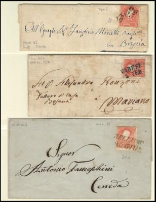 Poststück - Lombardei Ausg. 1858/64 34 Briefe - Stamps and postcards