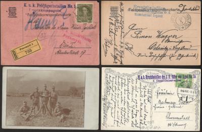 Poststück - Österr. Feldpost WK I - Partie Infanterie Rgt. - Landwehr etc., - Briefmarken und Ansichtskarten