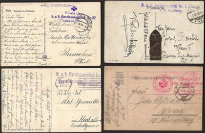 Poststück - Österr. Feldpost WK I - Spezialpartie Sanitätswesen mit Garnisonsspitälern - Festungsspitälern etc., - Stamps and postcards