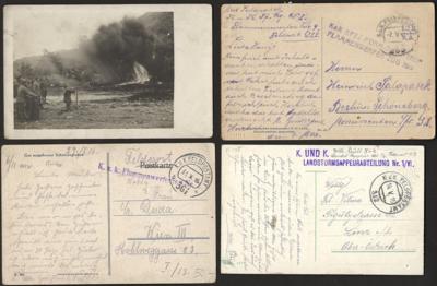 Poststück - Österr. Feldpost WK I - Spezialpartie Sappeur - Einheiten mit Flammenwerfer, - Stamps and postcards